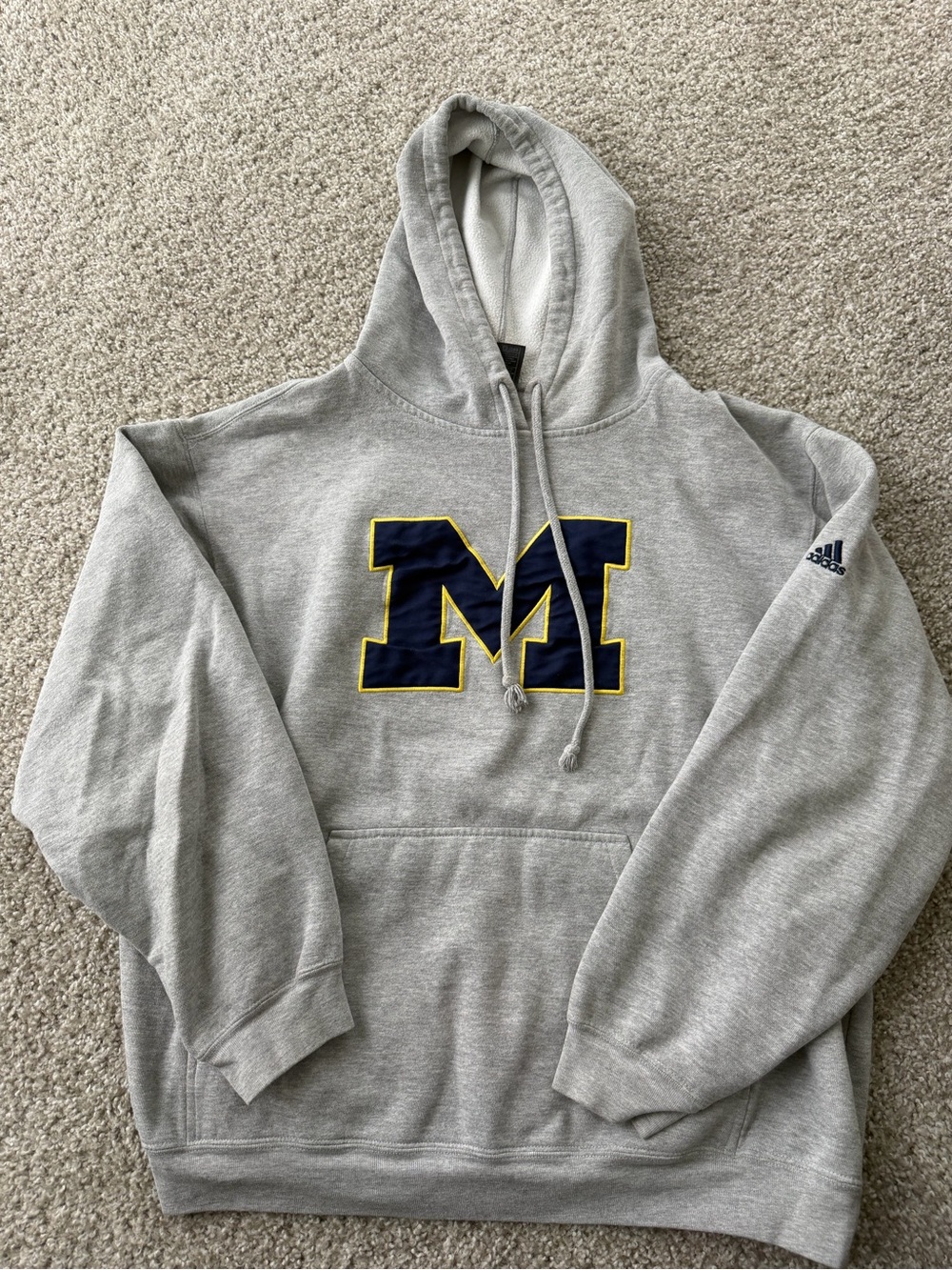 adidas Gray Michigan Hoodie